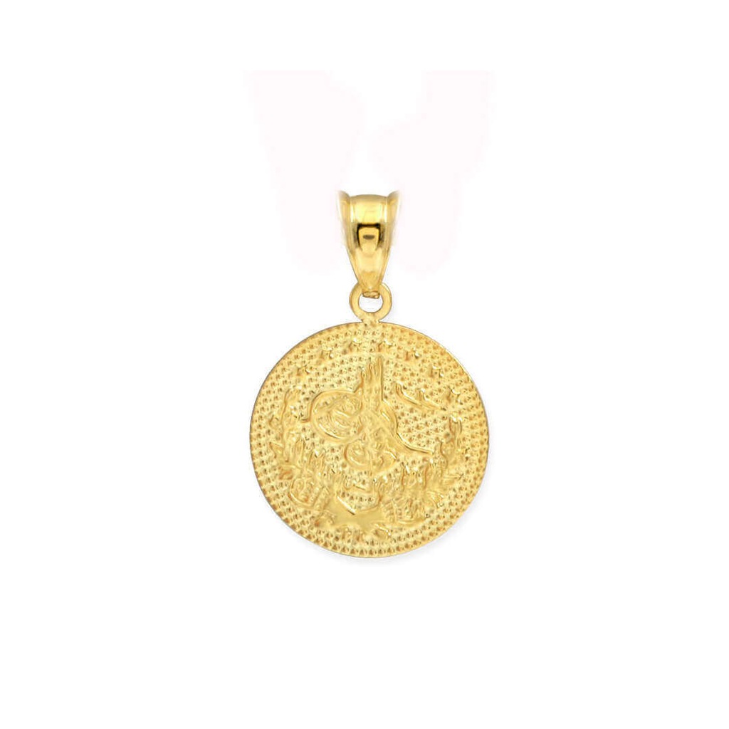 1.5cm 14 AYAR ALTIN TUĞRALI KOLYE UCU