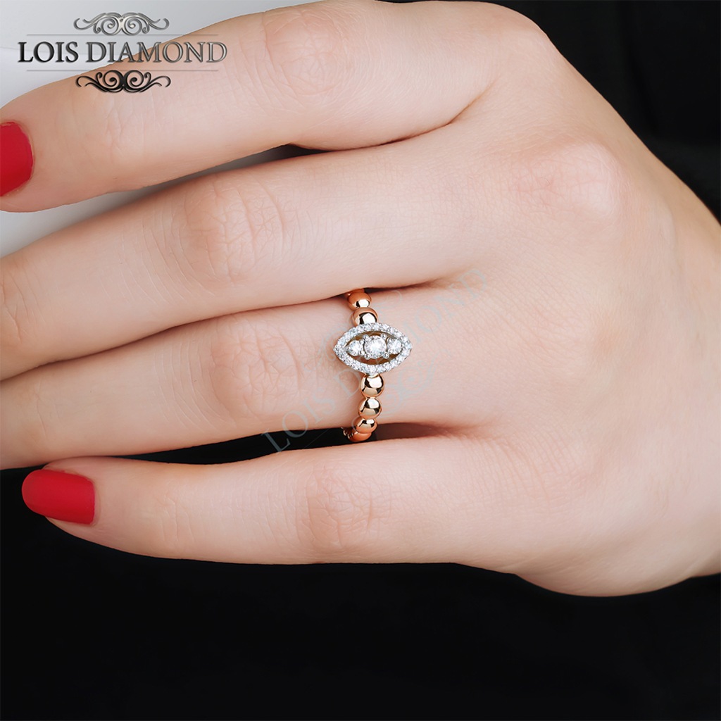 0.25ct E Renk YÜZÜK N11 E ÖZEL Lois Diamond