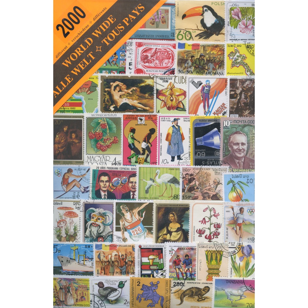 PULKO 2000 Çeşit Karışık Temalı Pul