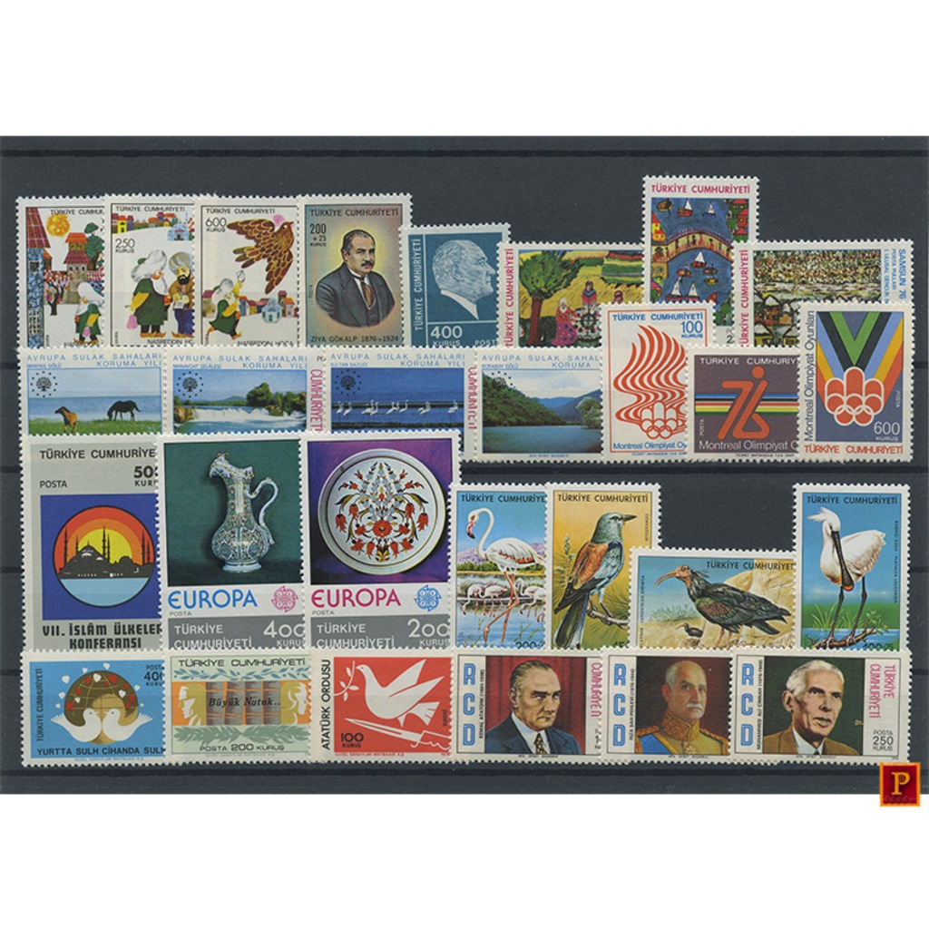 PULKO Türkiye Cumhuriyeti Pul Koleksiyonu - 1976 Yıl Seti