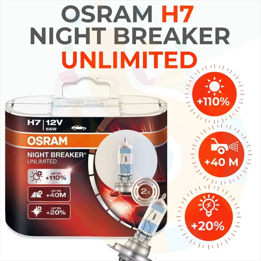 Osram H7 Night Breaker Unlimited 2'li Ampul Seti Fiyatları ve Özellikleri