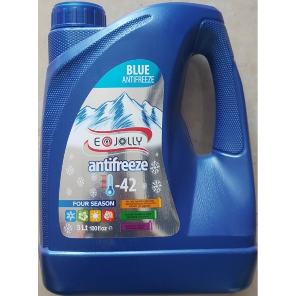 E-Jolly Dört Mevsiz Antifiriz Mavi 3 Lt