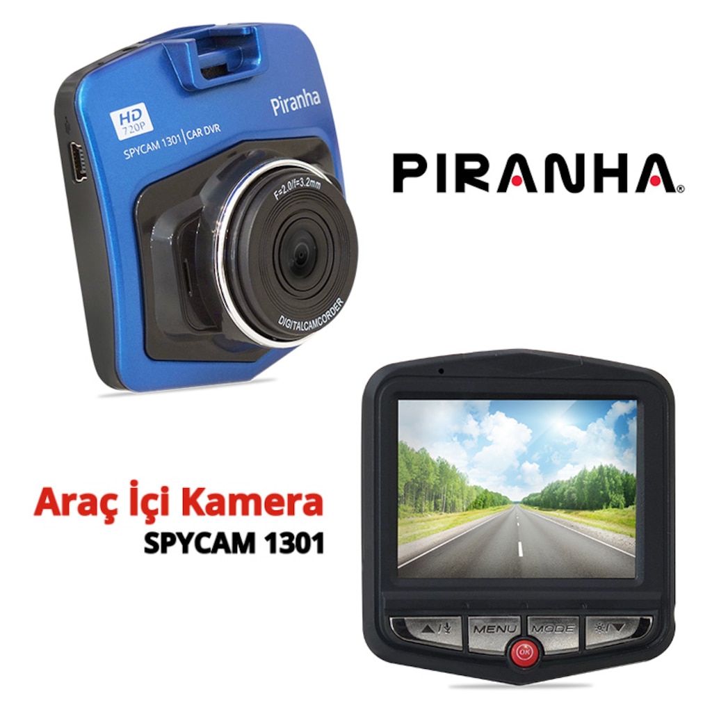 Piranha Spycam 1301 HD Araç İçi Kamera Fiyatları ve Özellikleri