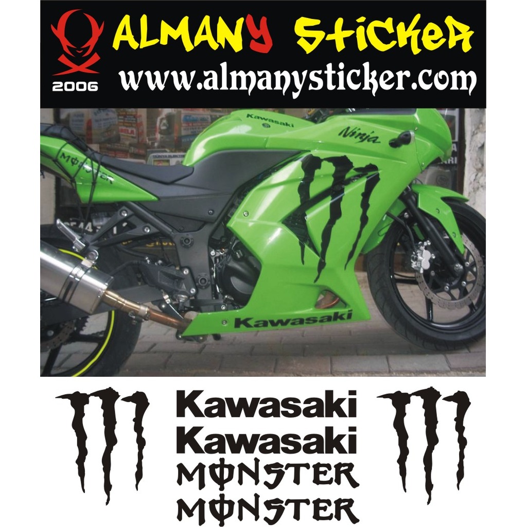 Kawasaki Ninja Sticker,monster Sticker,motosiklet Sticker