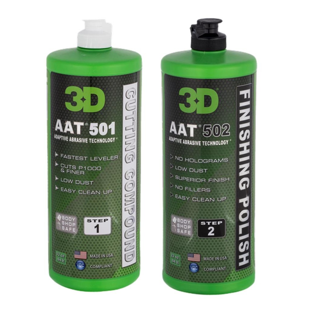 3d Profesyonel Pasta Ve Cila Seti 2 X 976 Ml. Aat 501 Ve Aat 502