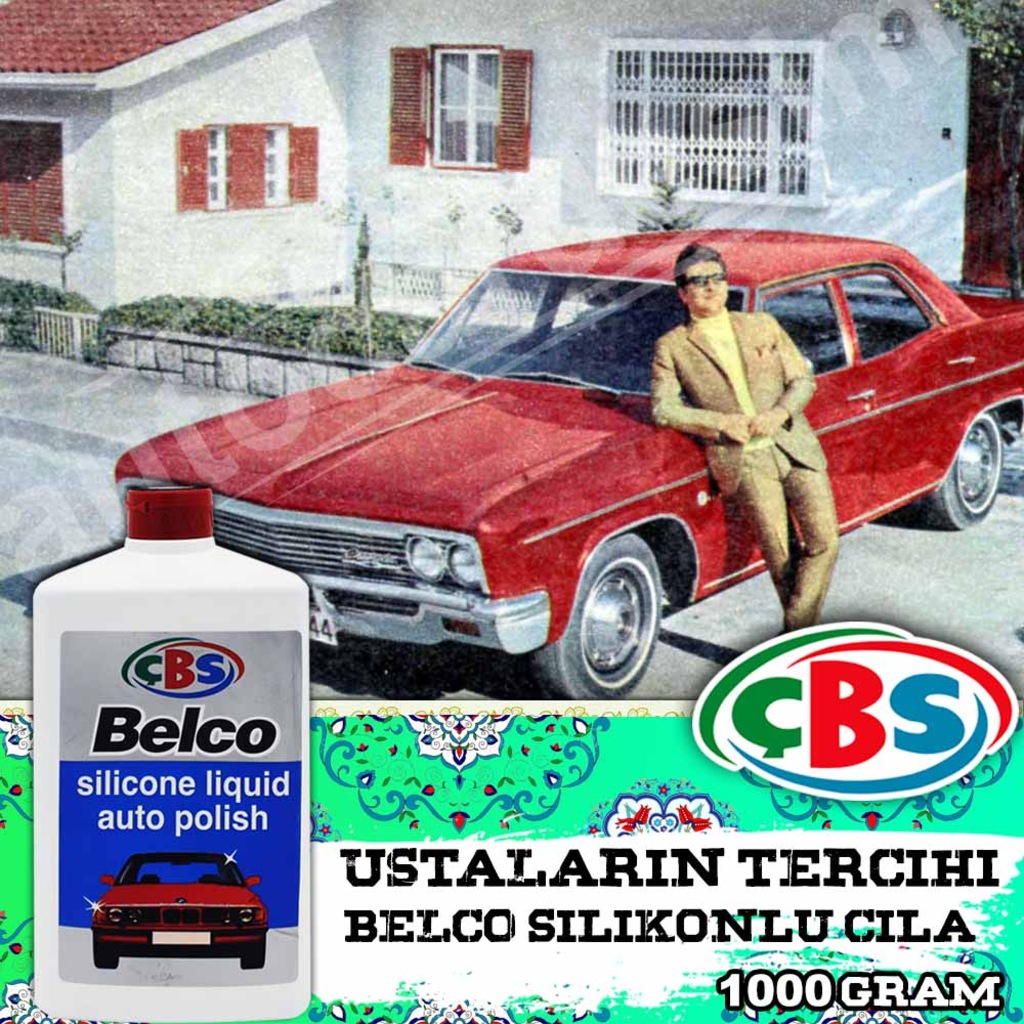 Efsane Seri Çbs Belco Silikonlu Oto Cilası 1 Litre