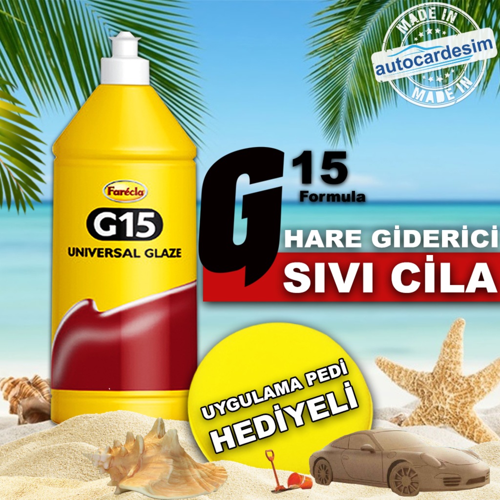 Farecla G15 Hare Giderici Sıvı Cila 1 Litre Universal Glaze