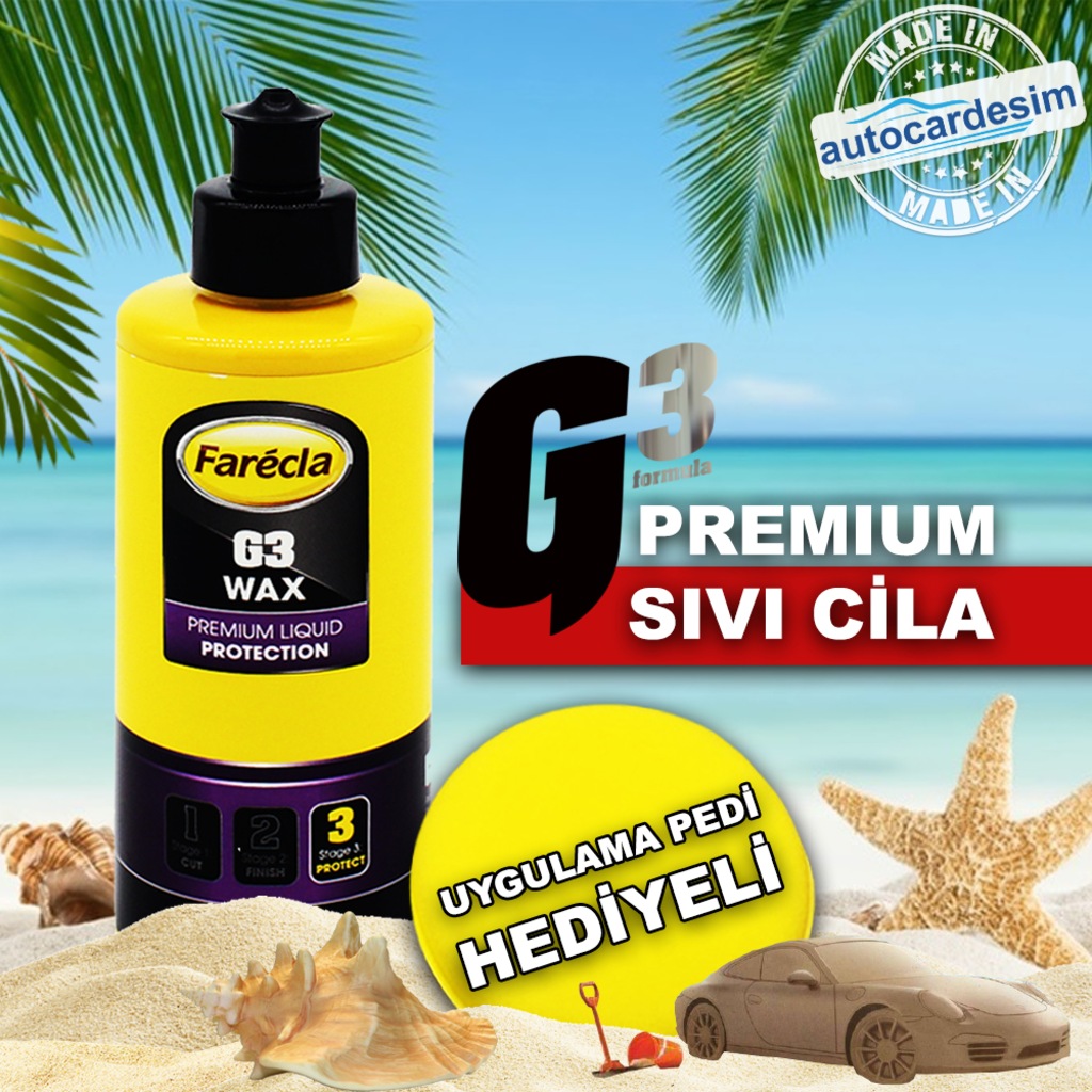 Farecla G3 Premium Cila 250 ML + Uygulama Pedi Hediyeli Fiyatları ve