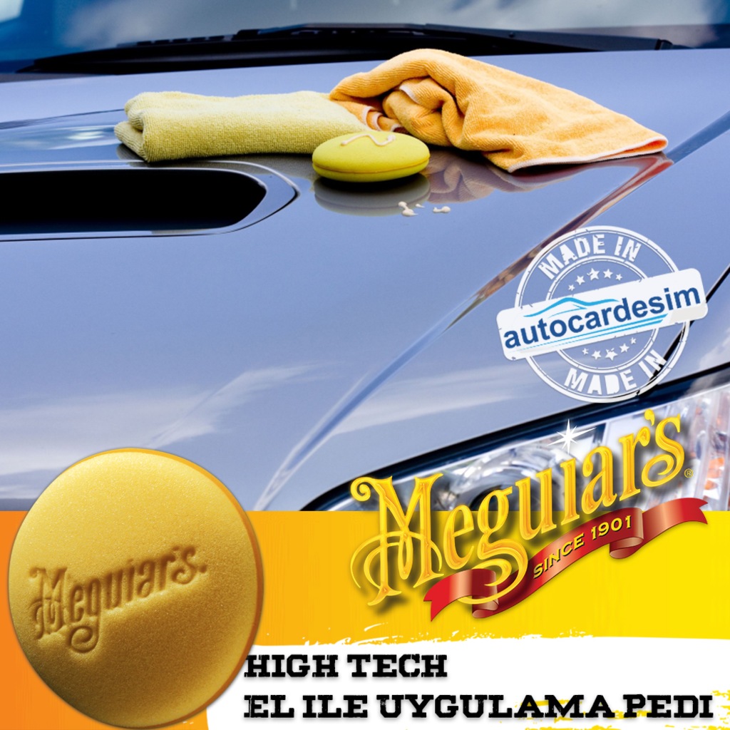 Meguiars High Tech Pasta Ve Cila Sarı El İle Uygulama Pedi