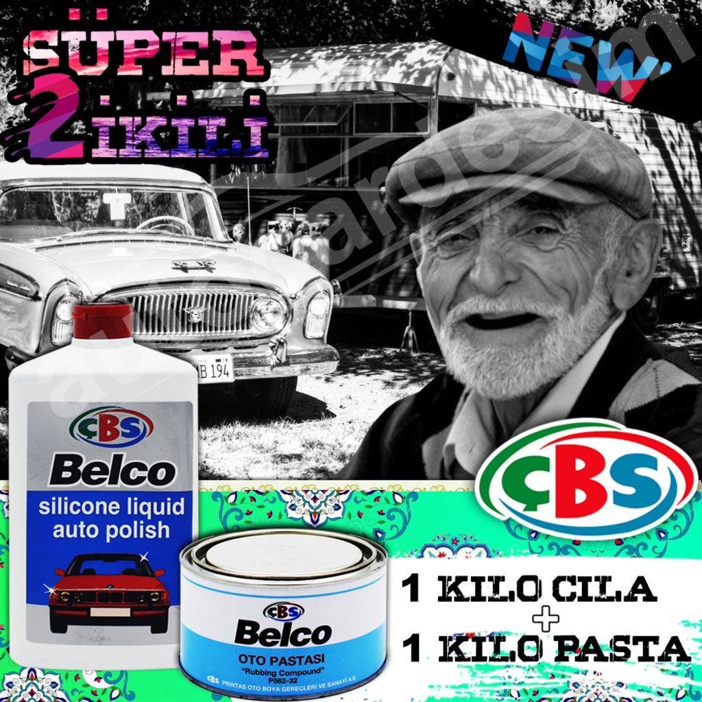 Süper İkili Çbs Belco Cila 1lt + Çizik Giderici Pasta 1kg