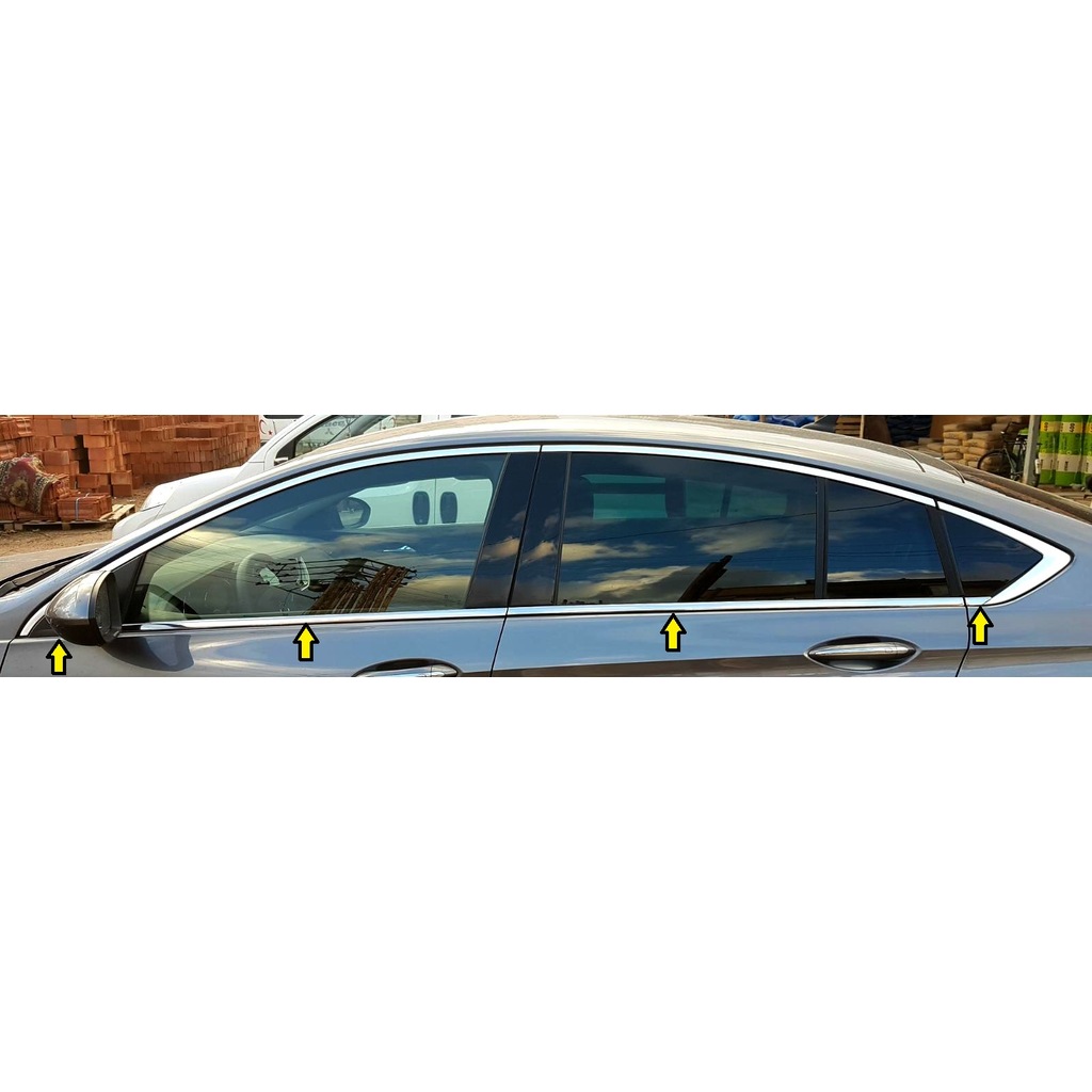 OPEL INSIGNIA 2017-2020 KROM CAM ÇITASI AKSESUARI 8 PARÇA P.ÇELİK