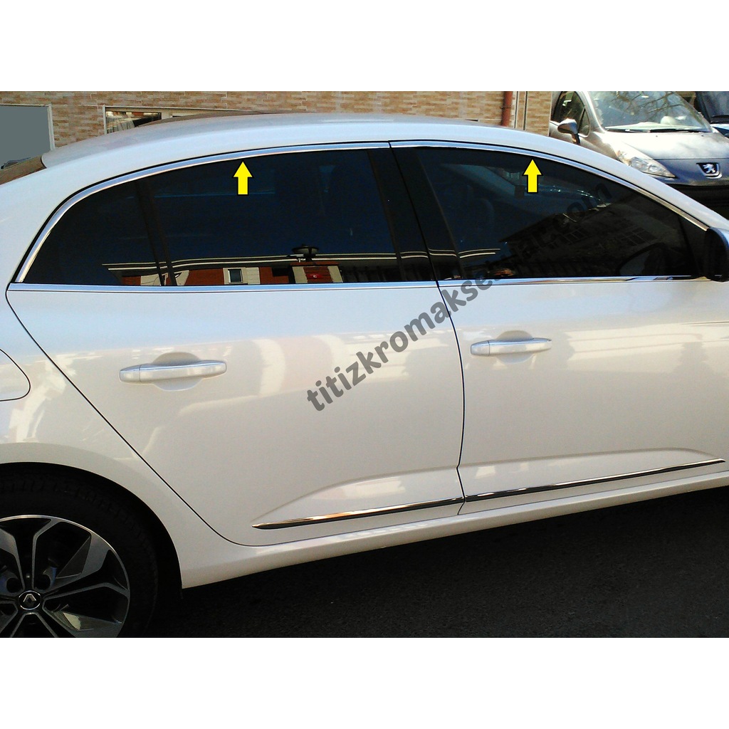 RENAULT MEGANE 4 SEDAN KROM CAM ÜST ÇITASI AKSESUARI 6 PARÇA