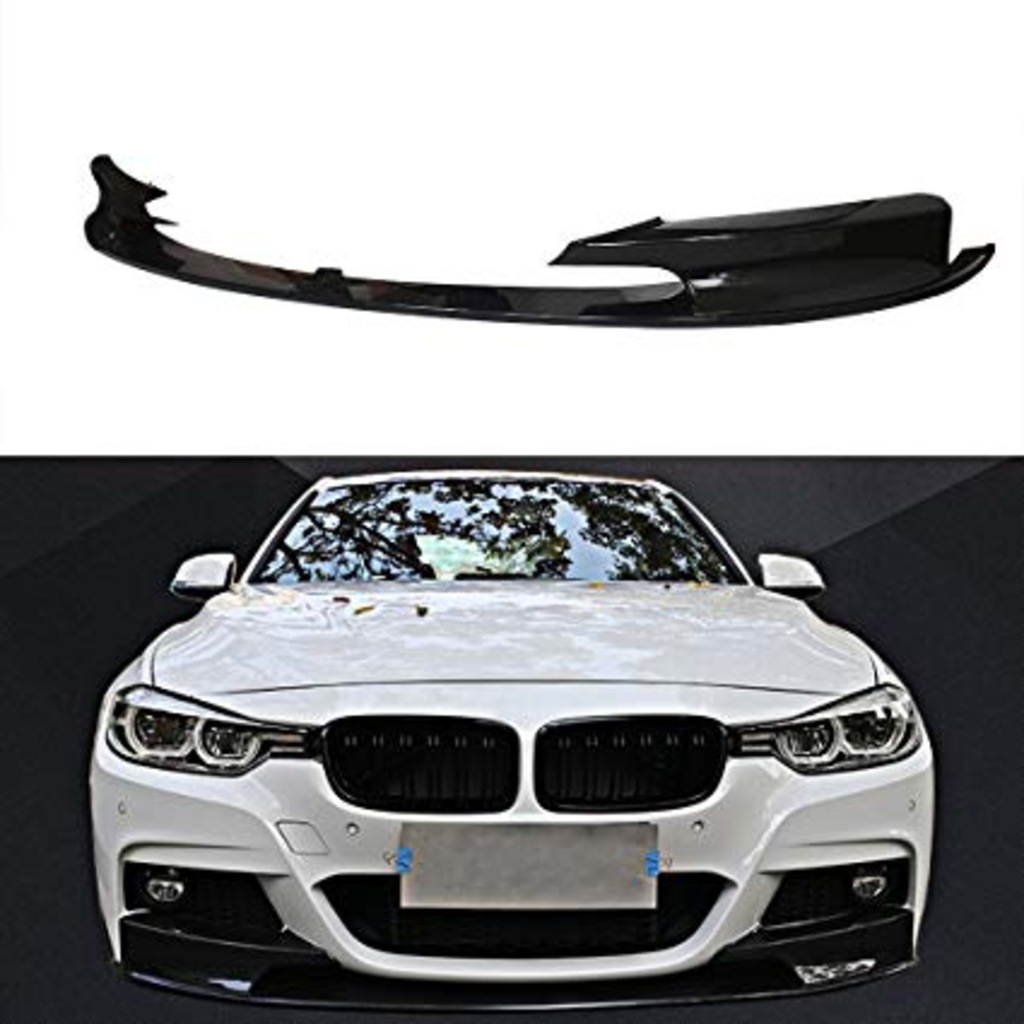 BMW F30 için Piano Black Boyalı Plastik Ön Lip