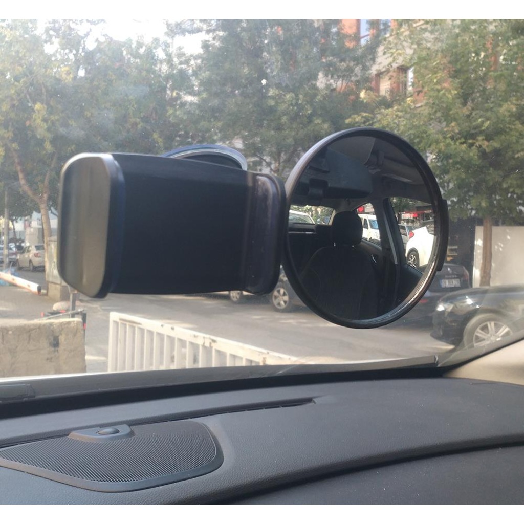 Oto Araç İçi Bebek Çocuk İzleme Aynası ve Telefon Tutacağı SY-108