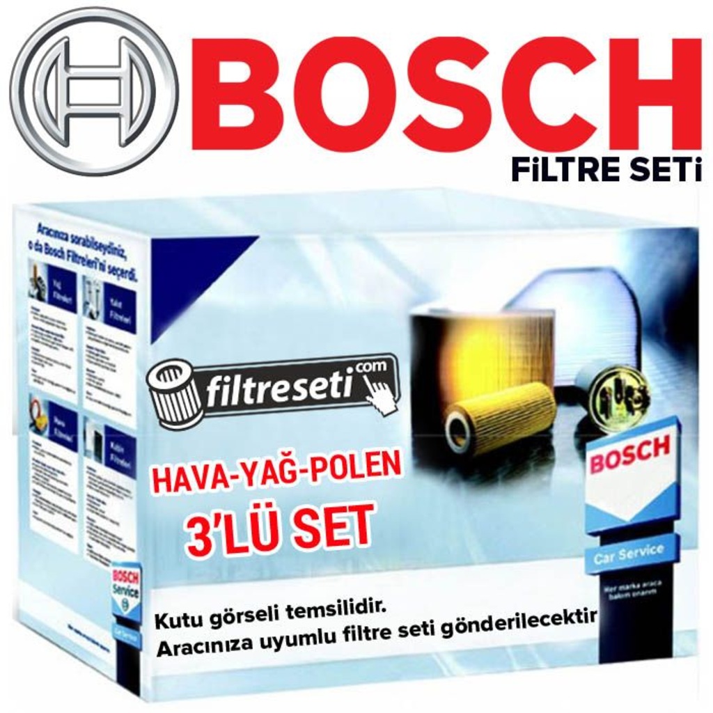 Kia Rio 1.4 Bosch Filtre Bakım Seti (20052011)