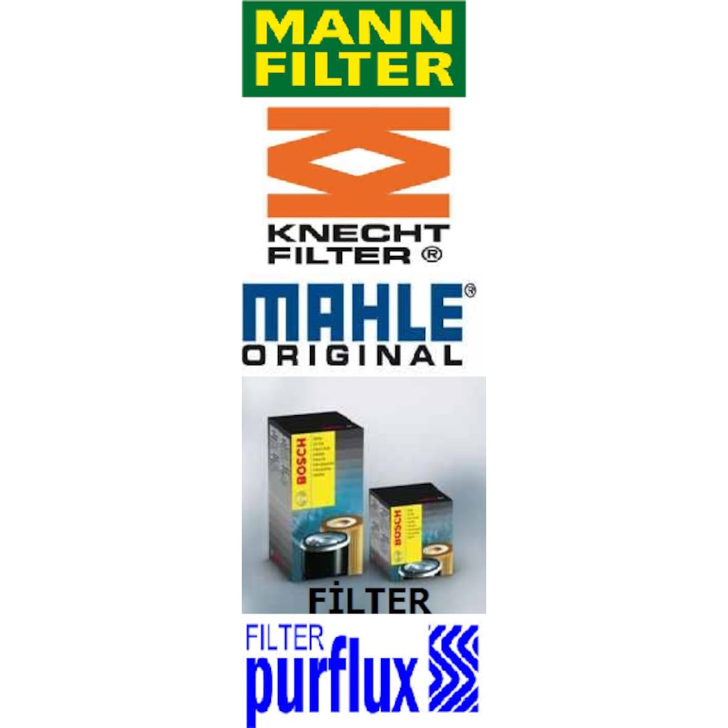 Orjinal Mini Cooper S 3lü Filtre Set Mann Mahle Bosch Purflux