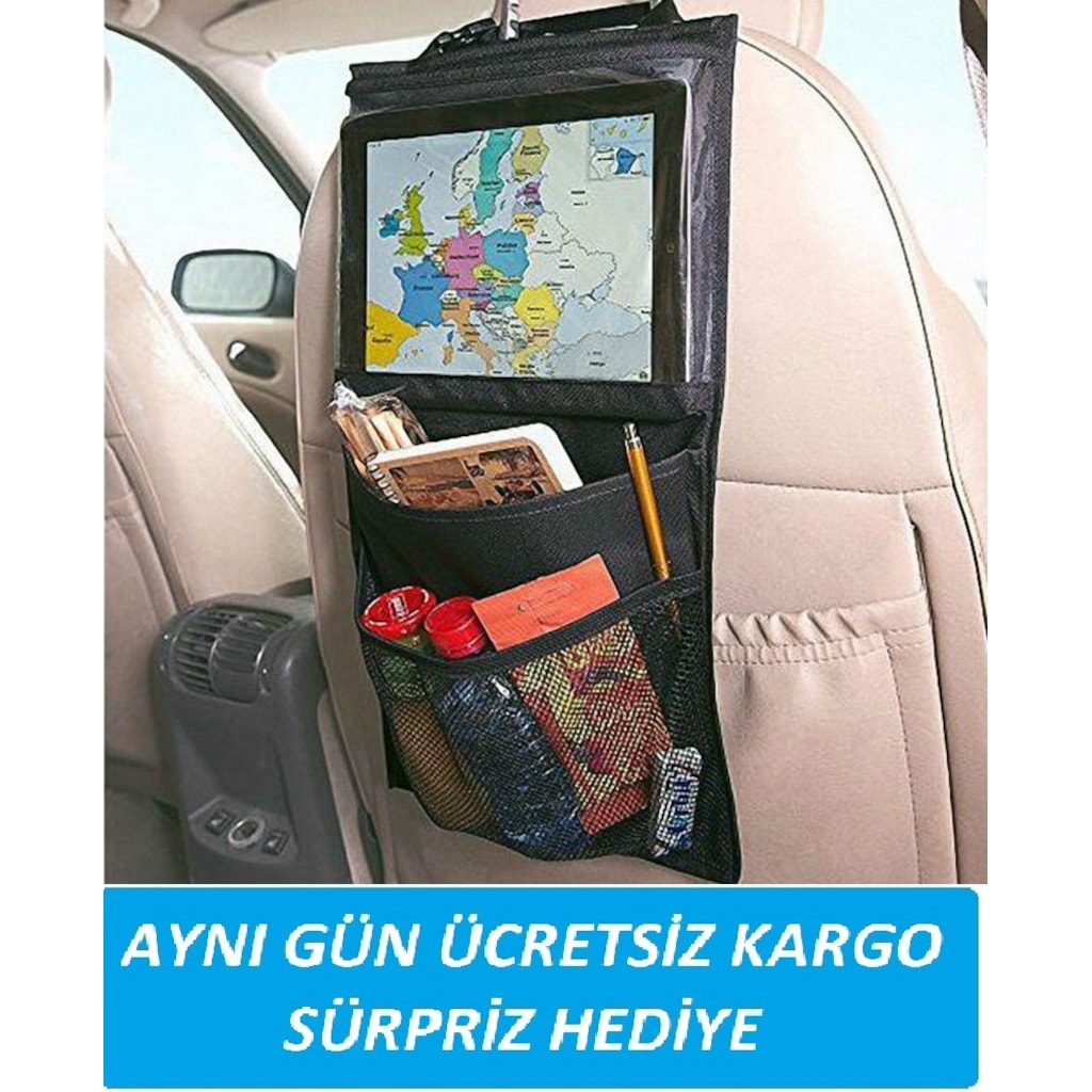 Araba Araç Oto içi Koltuk Arkası Tablet Tutucu Düzenleyici Çanta