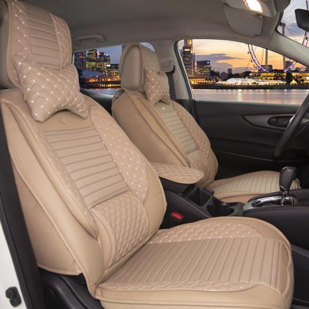 Luks Deri Oto Koltuk Kilifi On Arka Set Universal Bej Fiyatlari Ve Ozellikleri