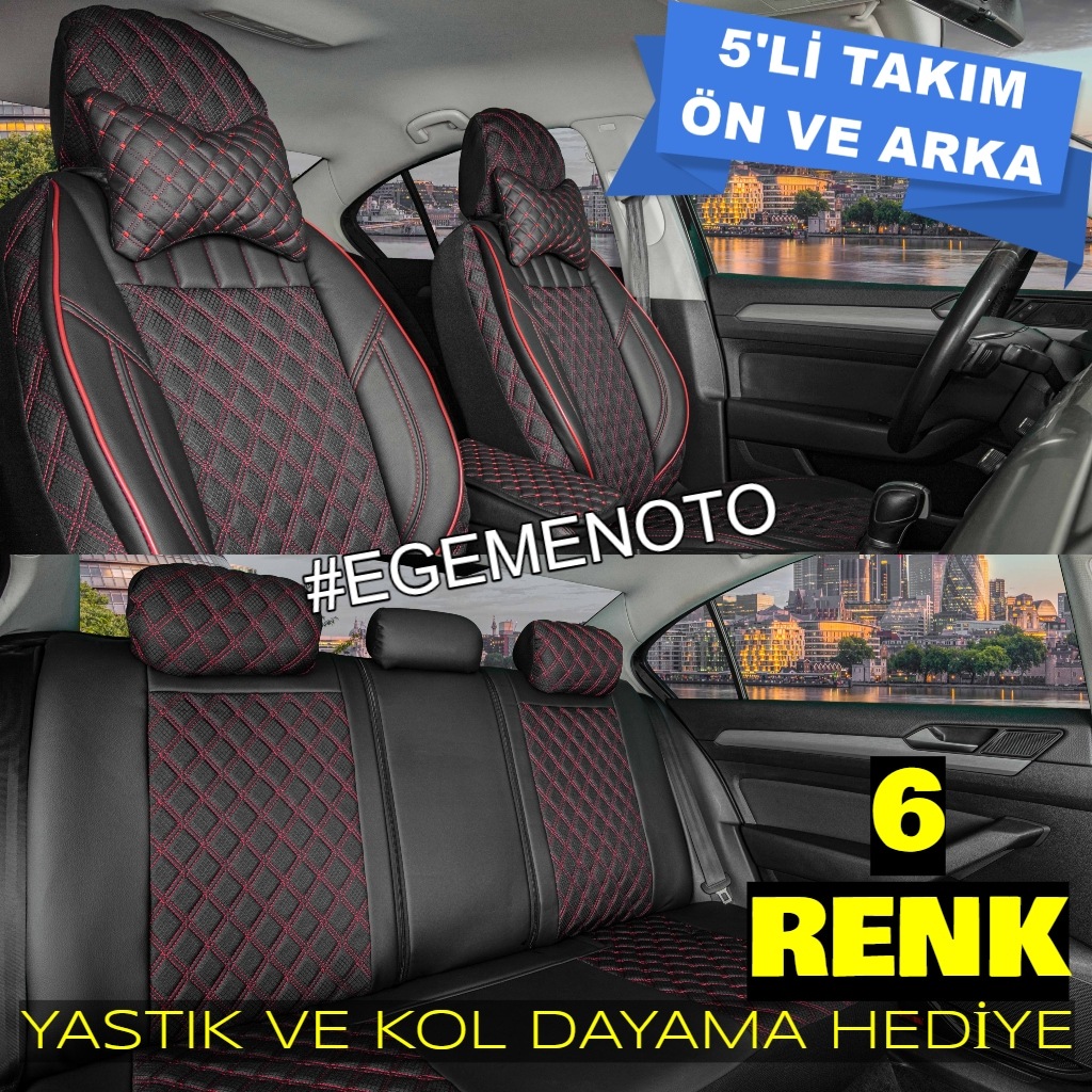 Luks Yari Deri Oto Koltuk Kilifi On Arka Set Fiyatlari Ve Ozellikleri