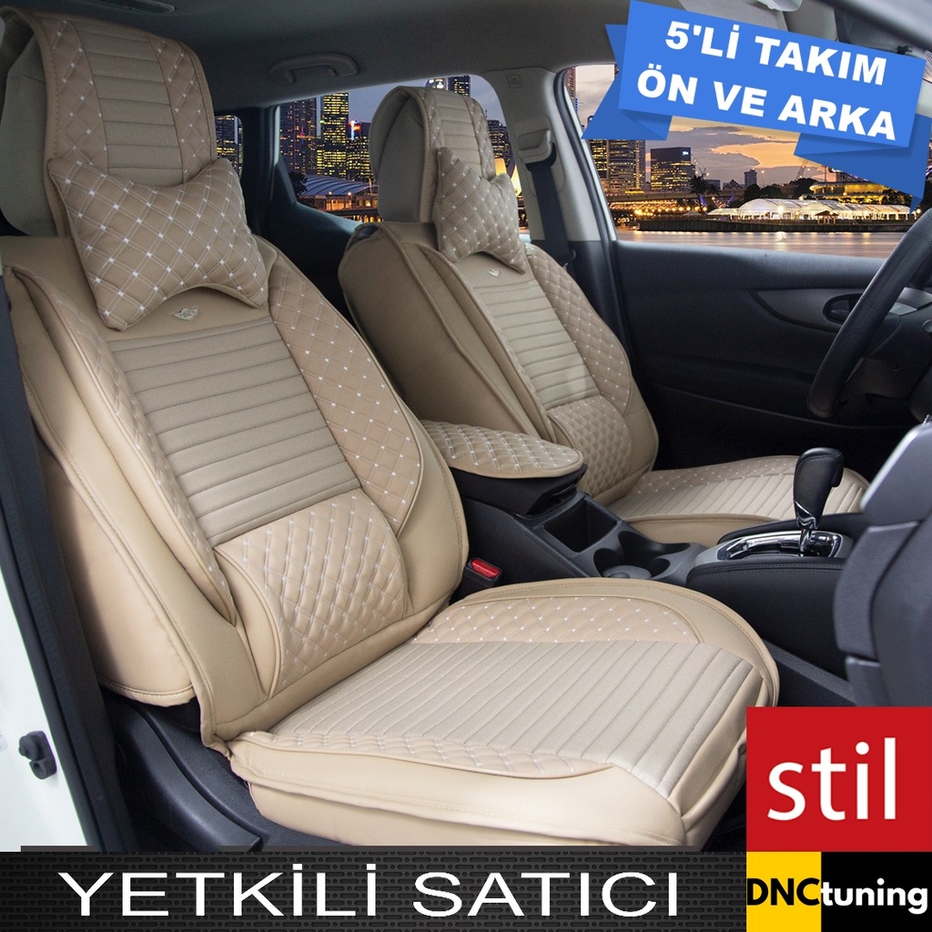 Stil Elit Serisi Luks Deri Oto Koltuk Kilifi 5 Li On Arka Set Fiyatlari Ve Ozellikleri