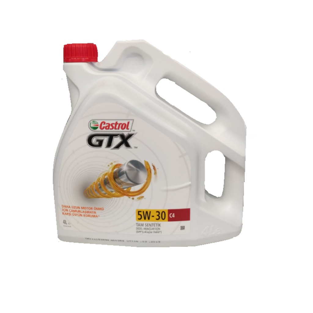 Castrol GTX 5W-30 Partiküllü Motor Yağ 4 LT - 2019 üretim