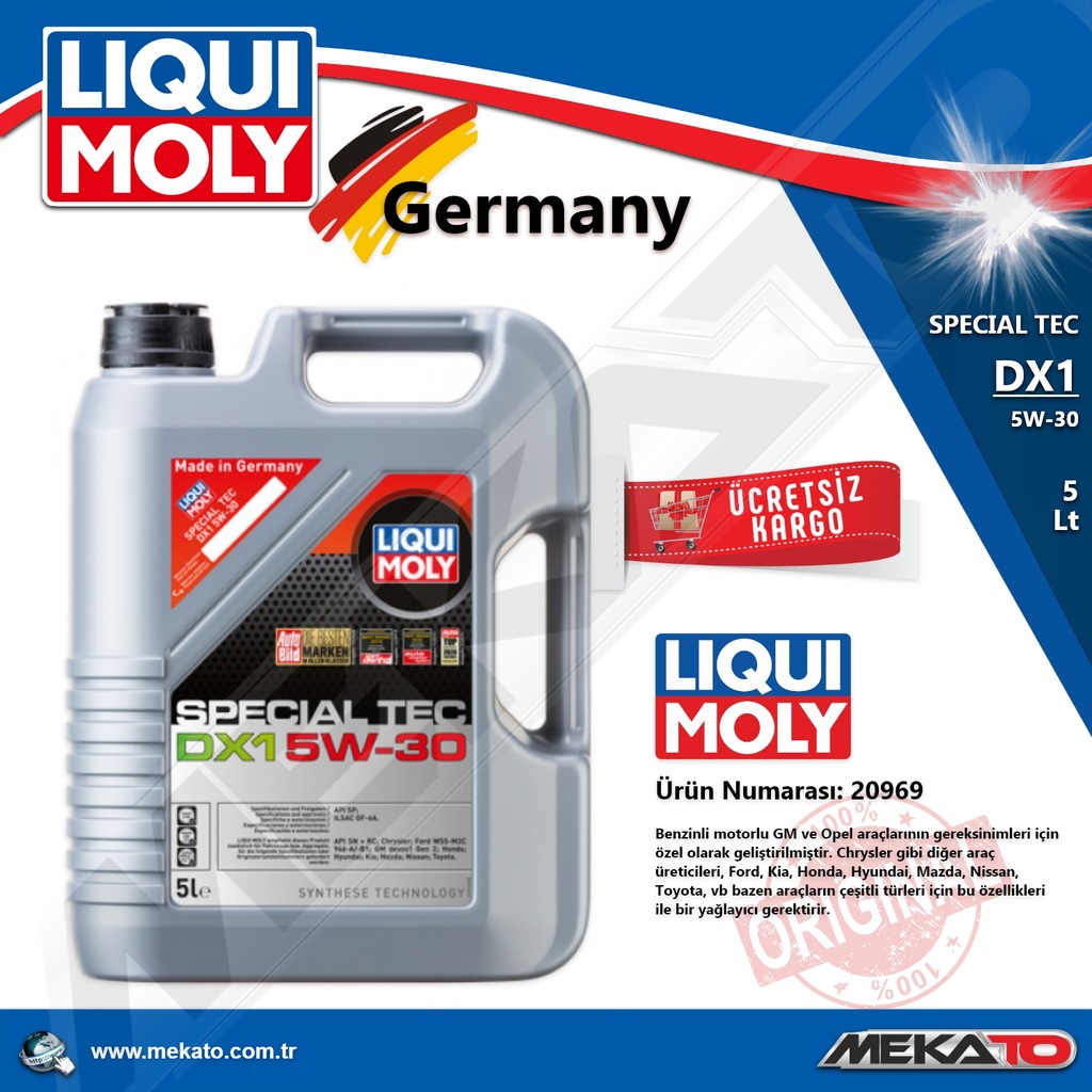 Liqui Moly DX1 Dexos1 Gen2 5W30 Motor Yağı 5 Lt. 2020 4. Ay Fiyatları ...