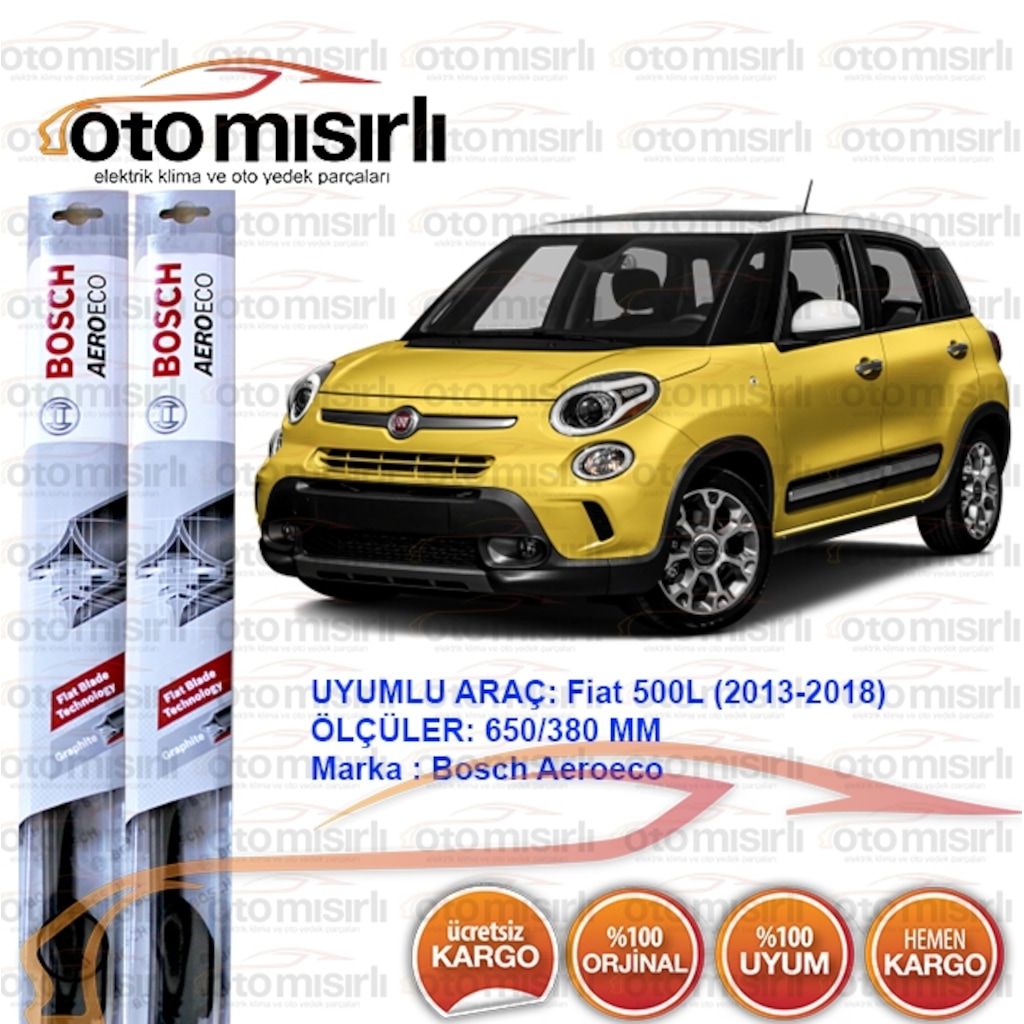 Fiat 500l Silecek Seti 2012 2018 Bosch Aeroeco N11 Com