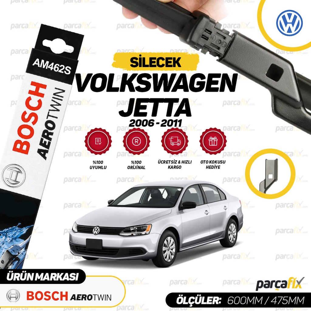 Vw Jetta Silecek Takimi Bosch Aerotwin Am462s 2006 2010 N11 Com