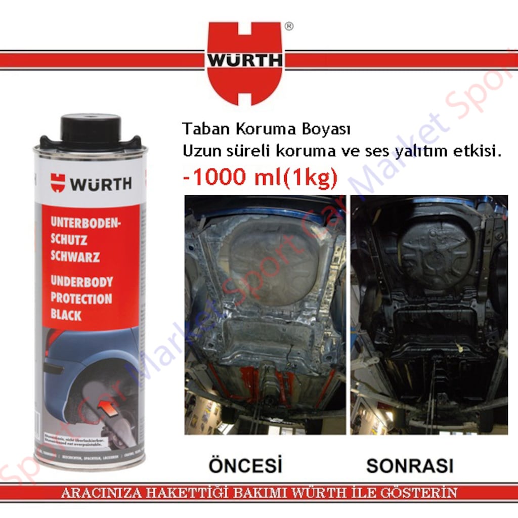 Wurth Putur Boyasi Arac Taban Boyasi 1 Kg 1000 Ml Fiyatlari Ve Ozellikleri