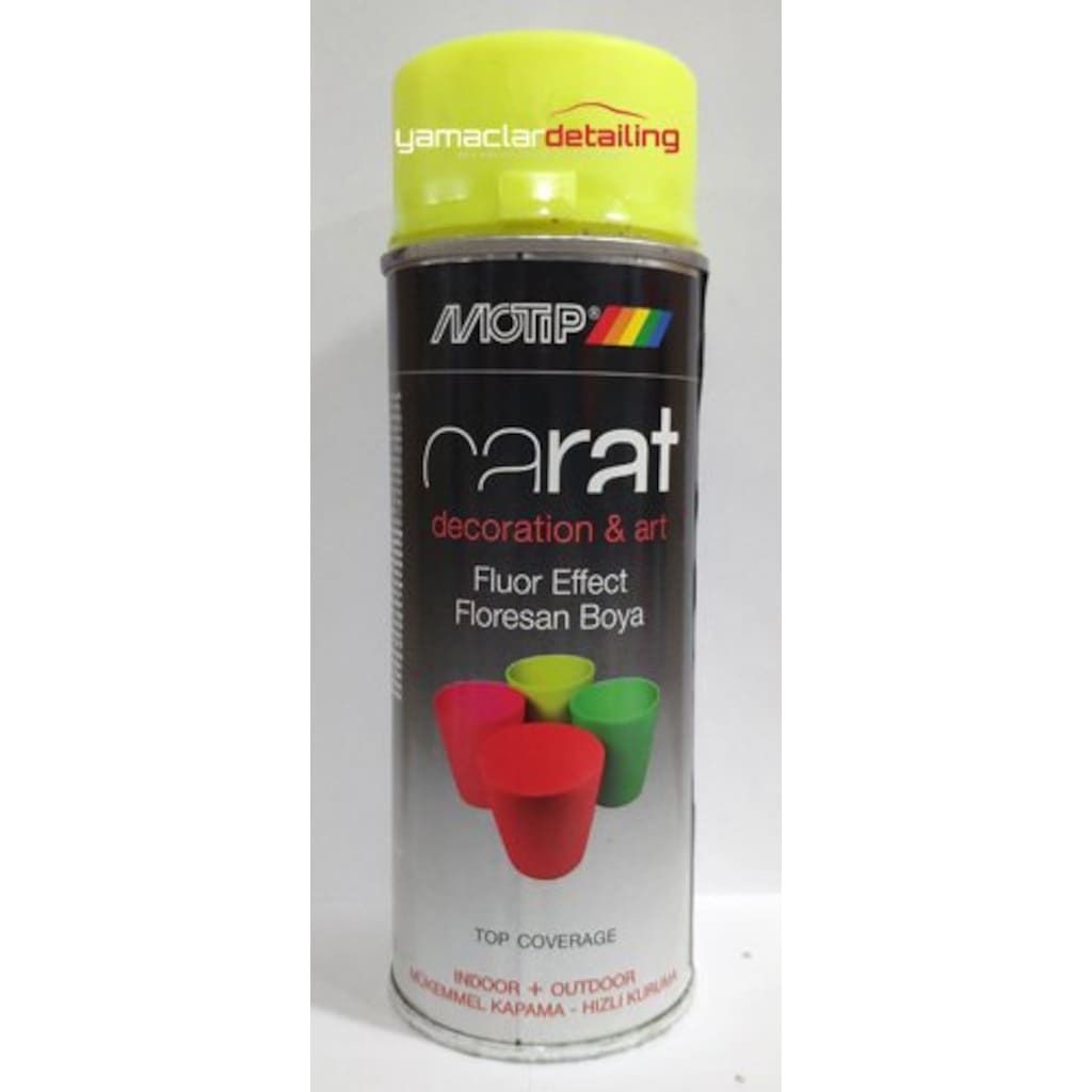 Motip Carat Fosforlu Sarı Sprey Boya 400ml - n11.com