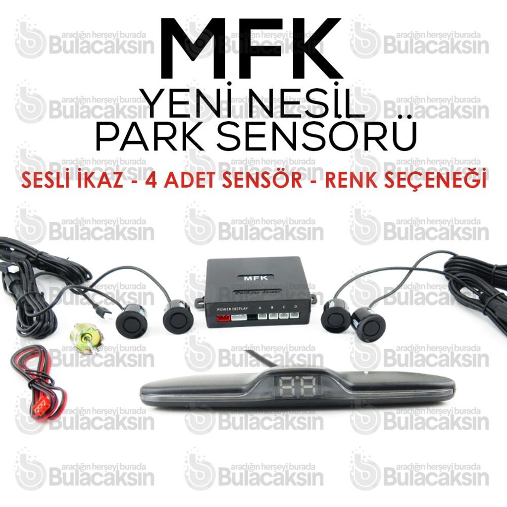 mfk park sensoru be950 ses ikazli ekranli siyah gri beyaz yeni fiyatlari ve ozellikleri