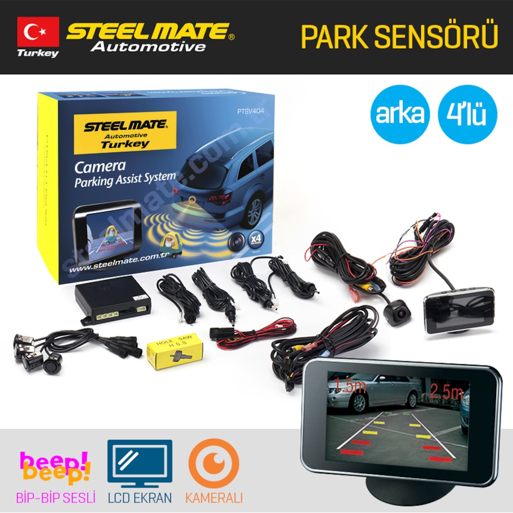 Steelmate Bayan Suruculere Ozel Park Asistani Kamerali 4lu Sensor Fiyatlari Ve Ozellikleri