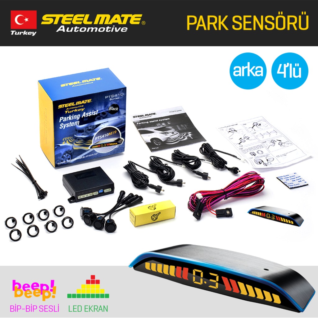 Orijinal Steelmate Arka Park Sensoru Ince Led Ekranli Fiyatlari Ve Ozellikleri