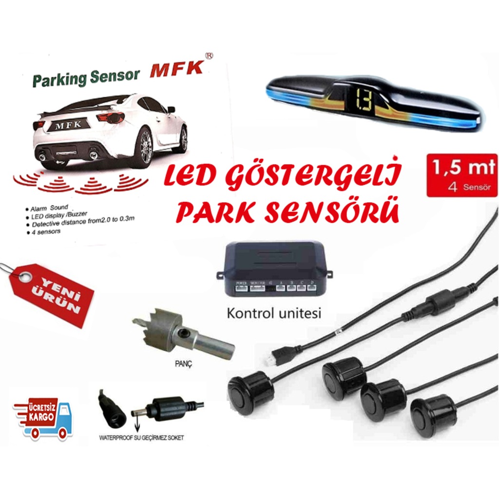 park sensoru 3 renkli led gostergeli yeni urun fiyatlari ve ozellikleri