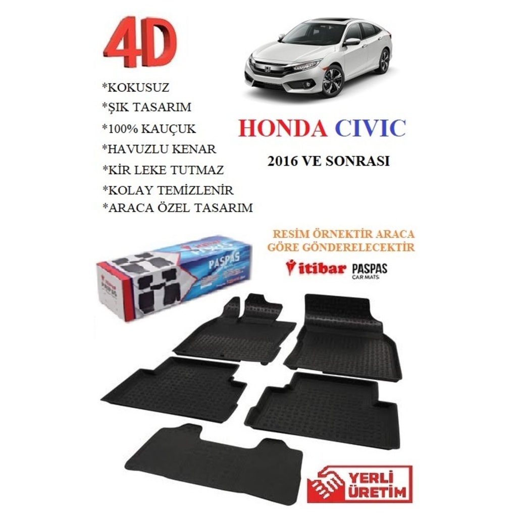 HONDA CIVIC 2016 VE ÜZERİ 4D PASPAS