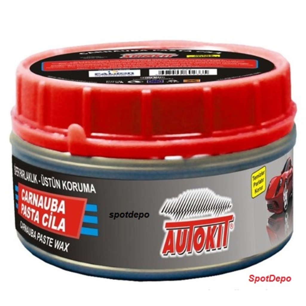 AUTOKIT Carnauba Pasta Cila Kolay Ve Hızlı Kullanım 230 gr Fiyatları ve