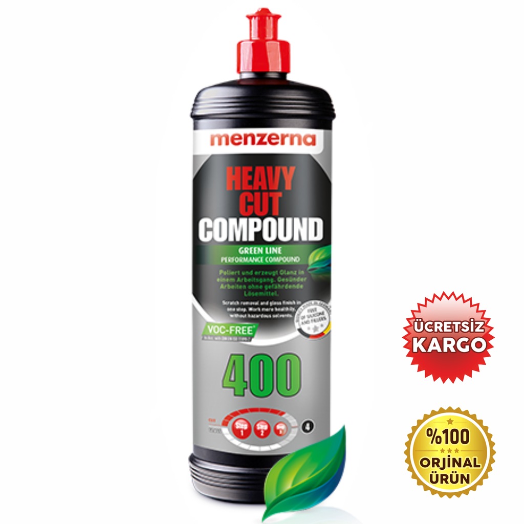 Menzerna Heavy Cut Compound 400 1 LT Yoğun Çizik Giderici Pasta-Y