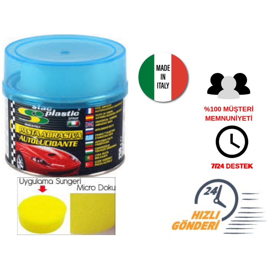 Pasta Cila Stac Plast Çizik Giderici 250ml Mavi Kutu BR0852501