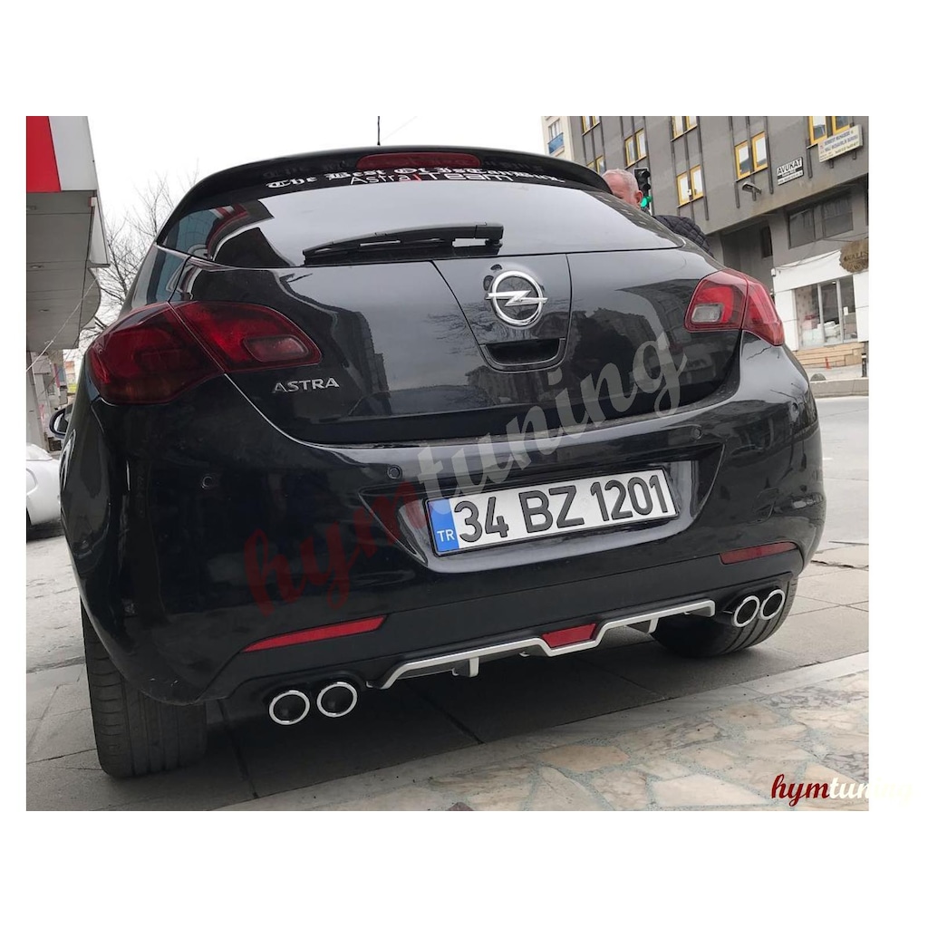Opel Astra J HB Difüzör 4 Çıkışlı Egzoz Görünümlü Tampon Eki Fiyatları ...