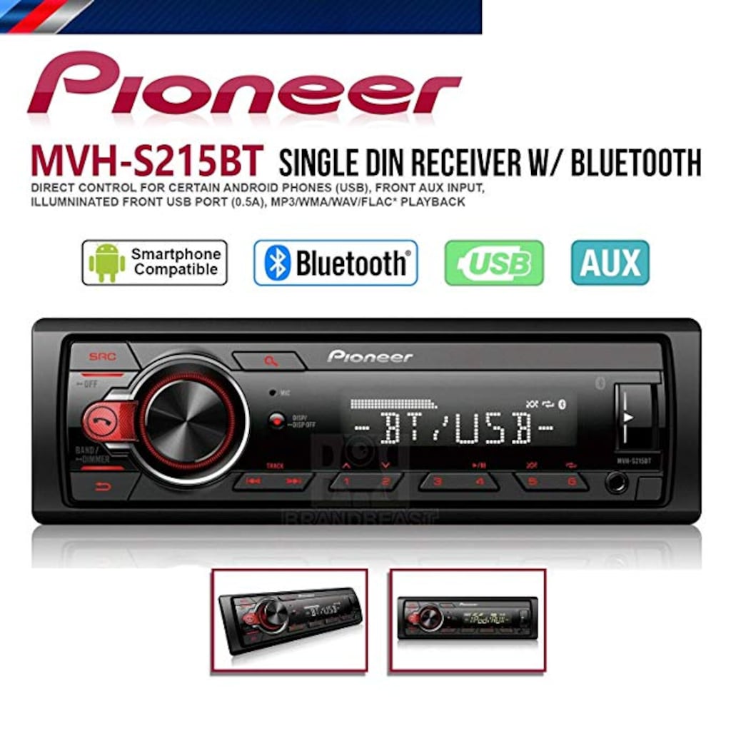 P Oneer Mvh S Bt Bluetoothlu Usb Aux Radyo X Yen Teyp