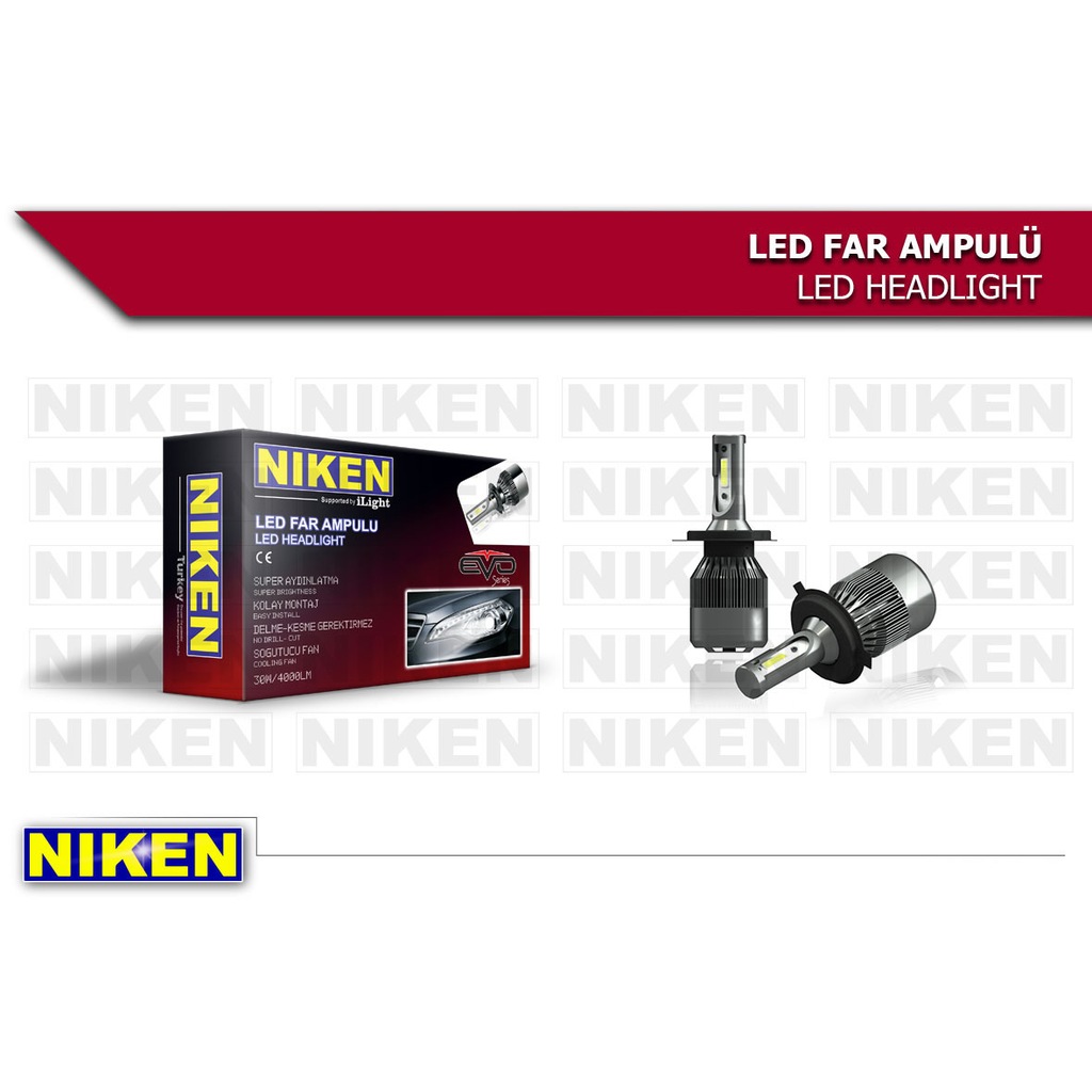 niken led xenon far ampul h1 h3 h4 h7 h11 9005 9006 h27 fiyatlari ve ozellikleri
