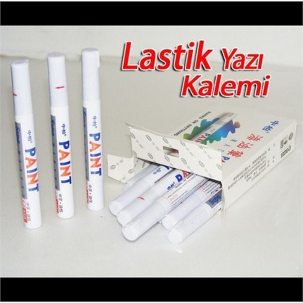 BEYAZ Lastik Yazma Kalemi