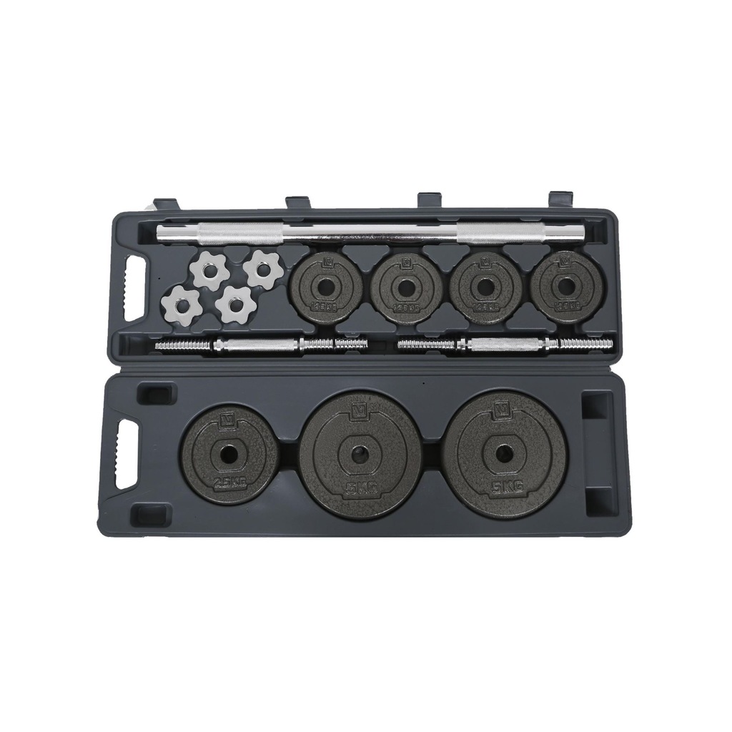 Liveup Döküm Plaka Çantalı Dambıl Set 30 kg