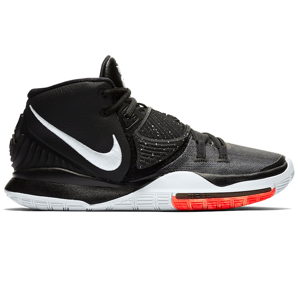 kyrie 6 black and white