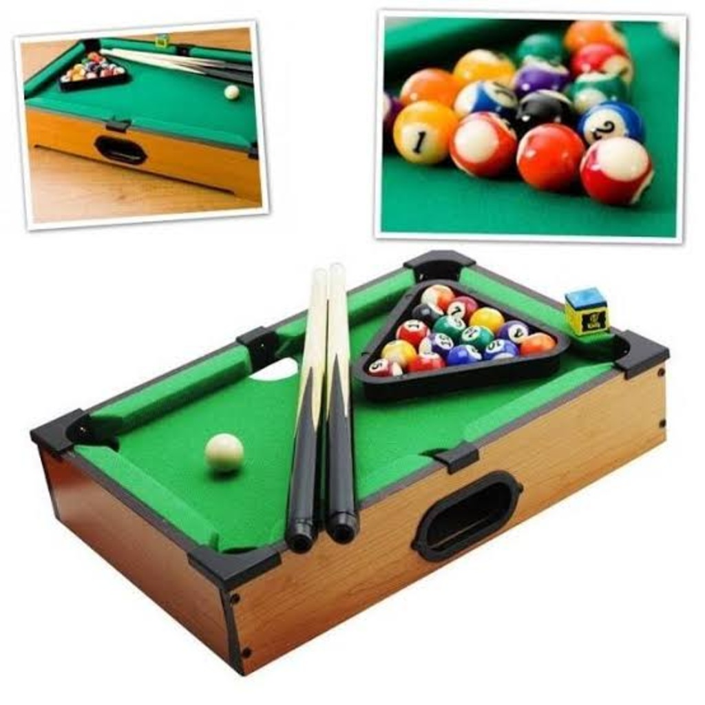 Büyük Boy Ahşap Bilardo Seti Masa Üstü Bilardo Ev Tipi 51 cm Fiyatları