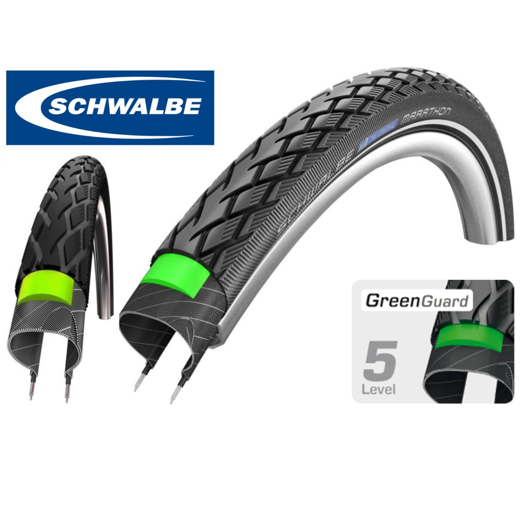 schwalbe marathon original greenguard rigid road city tyre