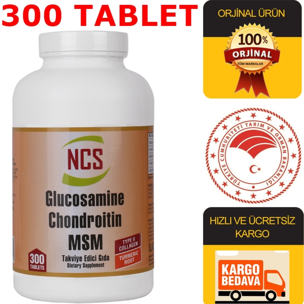NCS Glucosamine Chondroitin MSM Collagen GLUKOZAMİN 300 TABLET