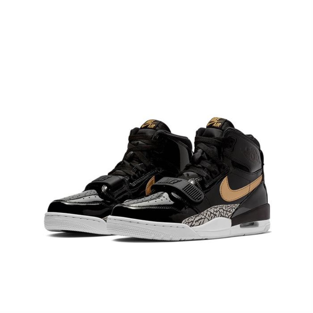 nike jordan black and gold