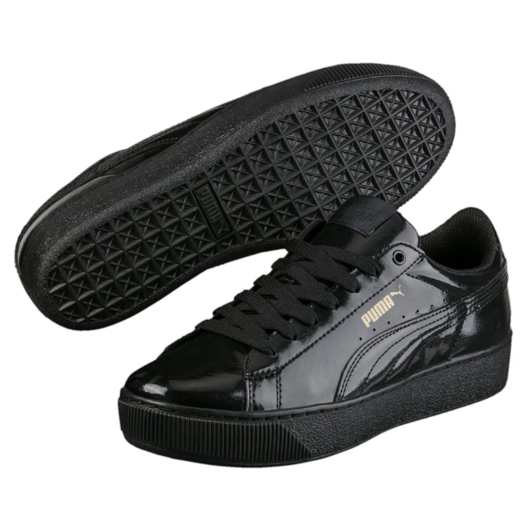 puma vikky platform patent black