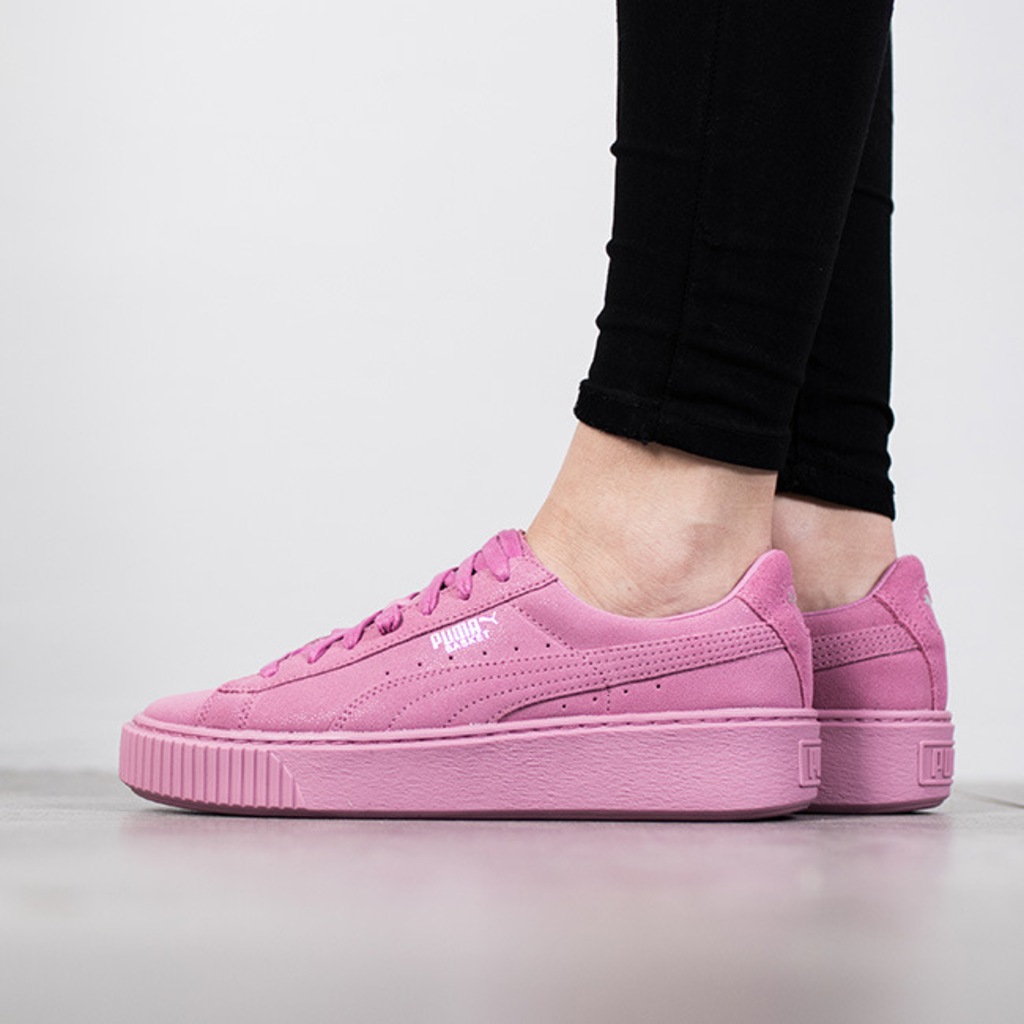 puma basket platform trainers